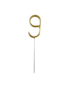 Feeststerretje Cijfer 9 - Goud