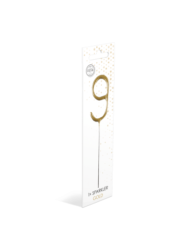 Feeststerretje Cijfer 9 - Goud