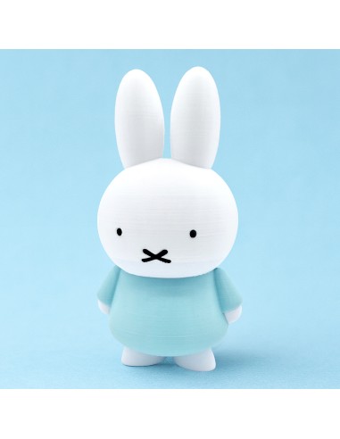 3D Taarttopper op Maat: Konijntje Wit-Blauw