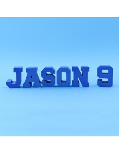 3D Taarttopper op Maat: Tekst 4-6 letters - Kleur naar Keuze