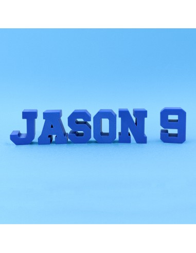 3D Taarttopper op Maat: Tekst 4-6 letters - Kleur naar Keuze