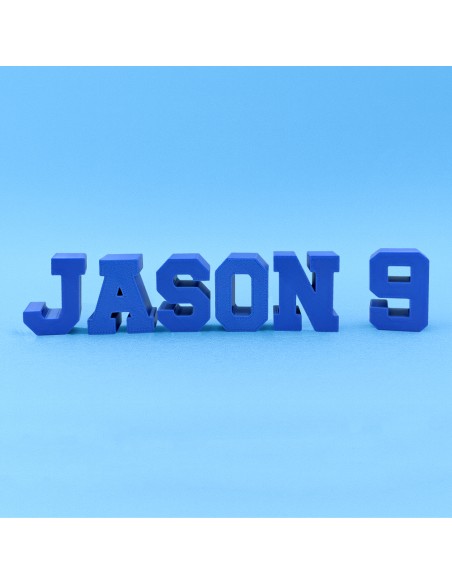 3D Taarttopper op Maat: Tekst 4-6 letters - Kleur naar Keuze