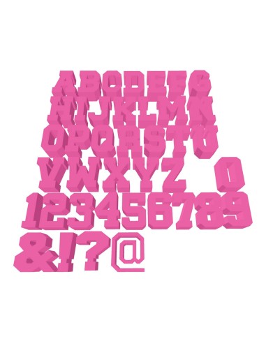 3D Taarttopper op Maat: Tekst 4-6 letters - Kleur naar Keuze