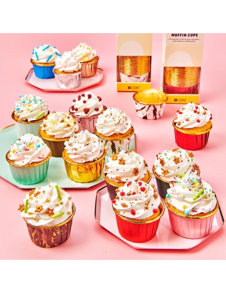 Wilton Baking Case Cup Blauw -50st-