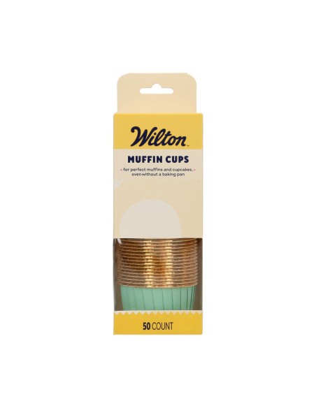 Wilton Baking Case Cup Aqua -50st-