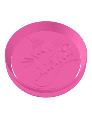 3D Uitsteker op Maat: Happy Birthday Taart met Stempel