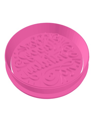 3D Uitsteker op Maat: Happy Birthday Ballon met Stempel