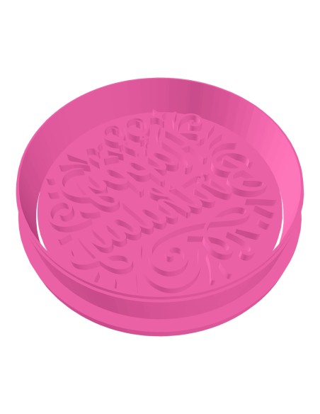 3D Uitsteker op Maat: Happy Birthday Ballon met Stempel