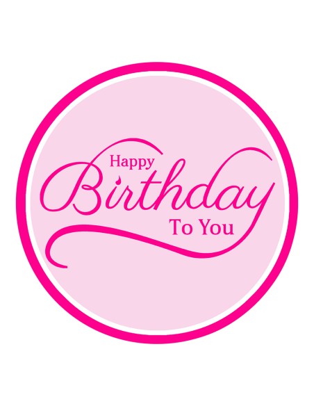 3D Uitsteker op Maat: Happy Birthday to You met Stempel