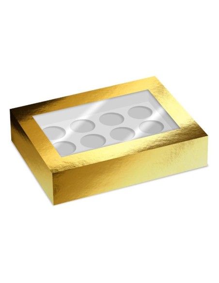 Simply Making Cupcake Doos 12 Metallic Goud -2st-