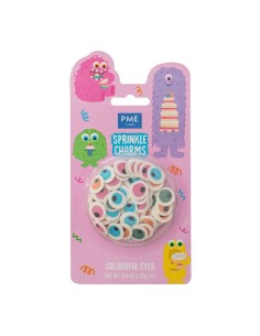 PME Sprinkle Charms Ogen Gekleurd -25gr-
