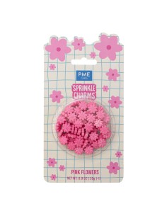 PME Sprinkle Charms Bloemen Roze -25gr-