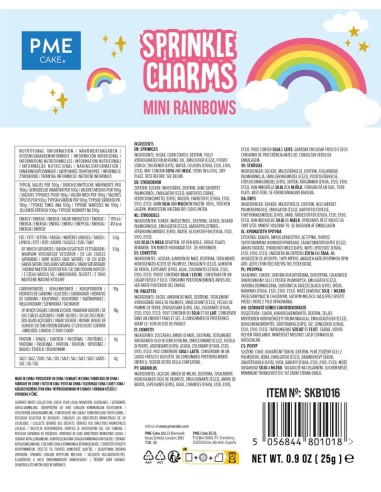 PME Sprinkle Charms Mini Regenbogen -25gr-