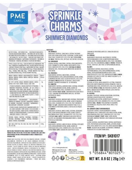 PME Sprinkle Charms Diamanten -25gr-