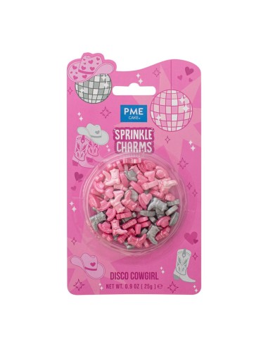 PME Sprinkle Charms Disco Cowgirls -25gr-