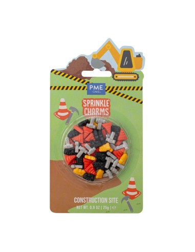 PME Sprinkle Charms Bouwplaats -25gr-