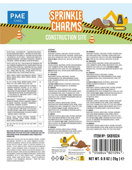 PME Sprinkle Charms Bouwplaats -25gr-