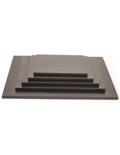 Decora Cake Drum Vierkant -25cm- Zwart