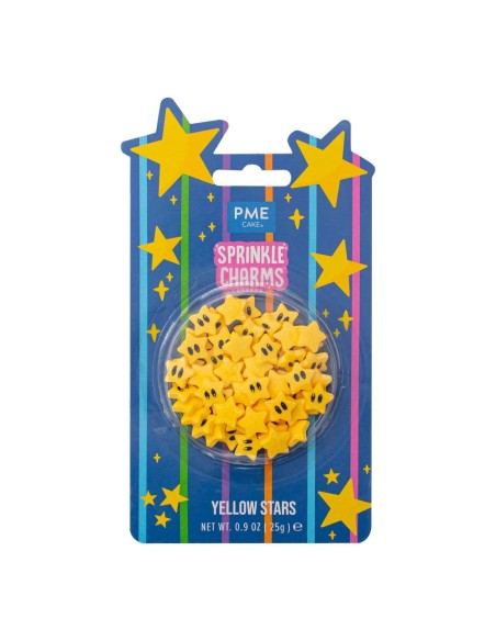 PME Sprinkle Charms Gele Sterren -25gr-