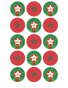 Eetbare Print Marokko Assorti Cupcakes - 5cm