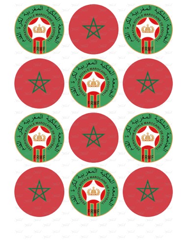 Eetbare Print Marokko Assorti Cupcakes - 6cm