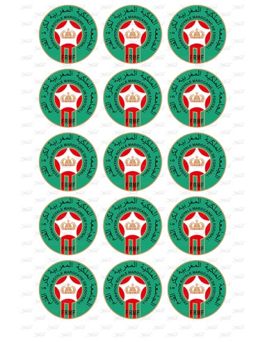 Eetbare Print Marokko Groen Cupcakes - 5cm