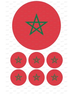 Eetbare Print Marokko Rood - 15cm