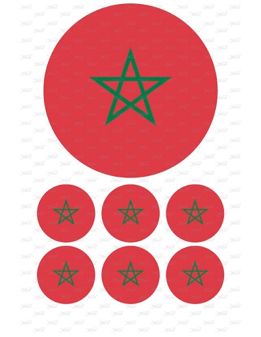 Eetbare Print Marokko Rood - 15cm