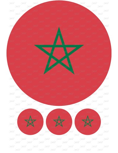 Eetbare Print Marokko Rood - 20cm