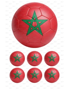 Eetbare Print Marokko Voetbal - 15cm