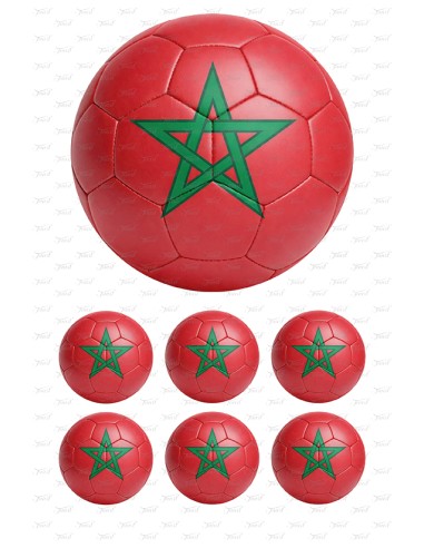 Eetbare Print Marokko Voetbal - 15cm