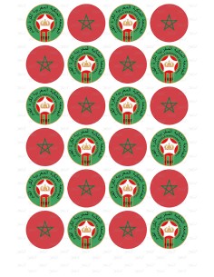 Eetbare Print Marokko Assorti Mini Cupcakes - 4cm