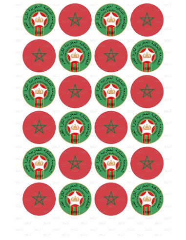 Eetbare Print Marokko Assorti Mini Cupcakes - 4cm