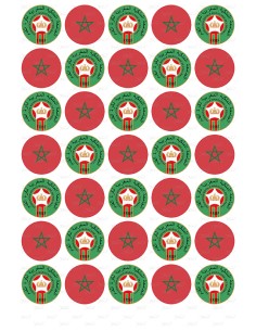 Eetbare Print Marokko Assorti Mini Cupcakes - 3,5cm