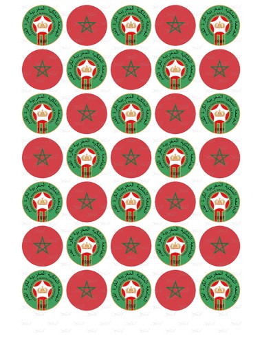 Eetbare Print Marokko Assorti Mini Cupcakes - 3,5cm