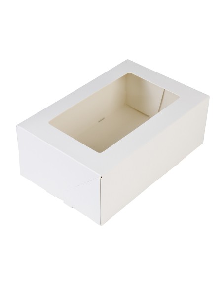BrandNewCake Taartdoos met Venster Wit 24x16x9cm -3st-