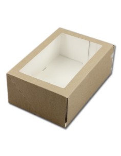 BrandNewCake Taartdoos met Venster Kraft 24x16x9cm -3st-