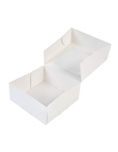 BrandNewCake Taartdoos met Venster Wit 21x21x9cm -3st-
