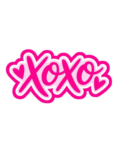 3D Uitsteker op Maat: XoXo met Stempel