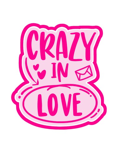 3D Uitsteker op Maat: Crazy in Love met Stempel