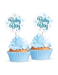 Cupcake Toppers Baby Boy -12st-