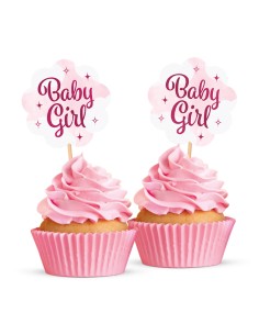 Cupcake Toppers Baby Girl -12st-