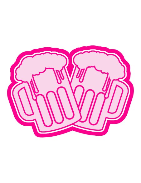 3D Uitsteker op Maat: Carnaval Bierpullen met Stempel