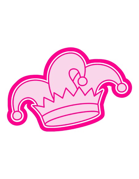 3D Uitsteker op Maat: Carnaval Narrenmuts met Stempel