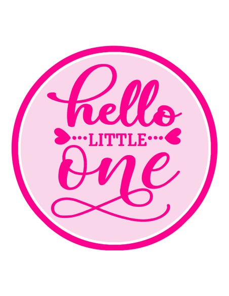 3D Uitsteker op Maat: Hello Little One met Stempel
