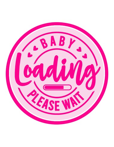 3D Uitsteker op Maat: Baby Loading 1 met Stempel