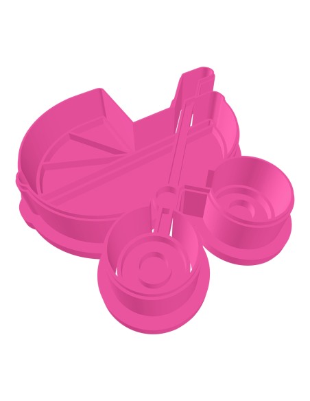 3D Uitsteker op Maat: Kinderwagen met Stempel