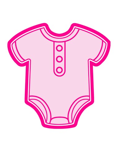 3D Uitsteker op Maat: Baby Romper Kort met Stempel