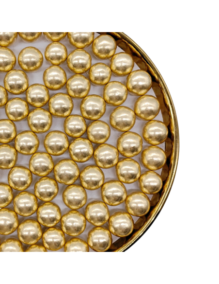 Pastry Colours Suikerparels Goud 14mm -150gr-