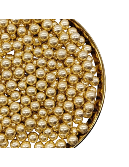 Pastry Colours Suikerparels Goud 10mm -150gr-